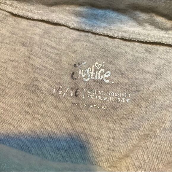 Justice Unicorn Graphic Sequins T-shirt 14/16 - Picture 5 of 9